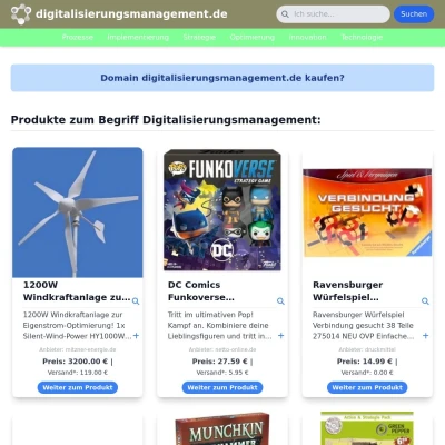 Screenshot digitalisierungsmanagement.de