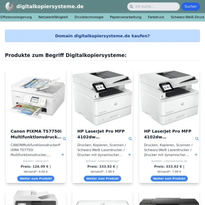 Screenshot digitalkopiersysteme.de