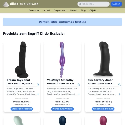 Screenshot dildo-exclusiv.de