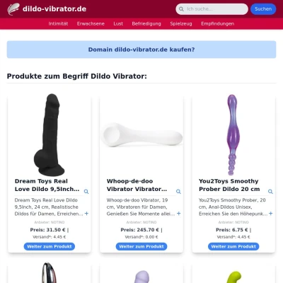 Screenshot dildo-vibrator.de