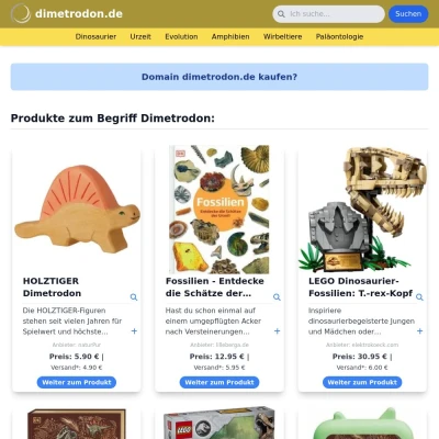 Screenshot dimetrodon.de