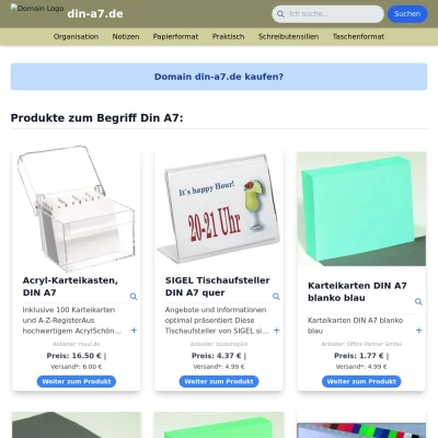 Screenshot din-a7.de