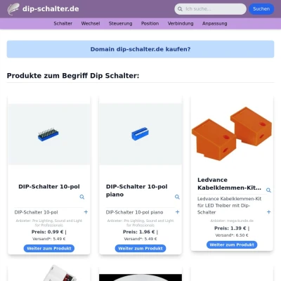 Screenshot dip-schalter.de