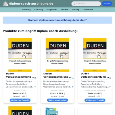 Screenshot diplom-coach-ausbildung.de