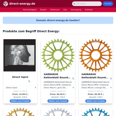 Screenshot direct-energy.de