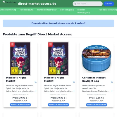 Screenshot direct-market-access.de