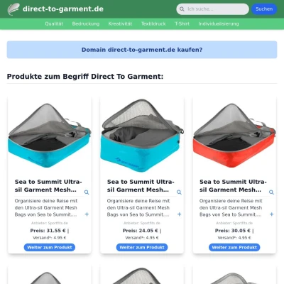 Screenshot direct-to-garment.de