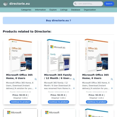 Screenshot directorie.eu
