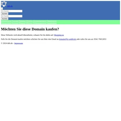 Screenshot dirh.de