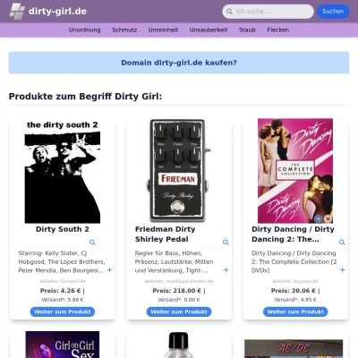 Screenshot dirty-girl.de