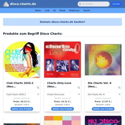 Screenshot disco-charts.de