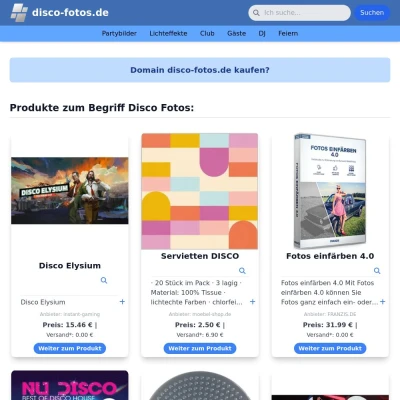 Screenshot disco-fotos.de