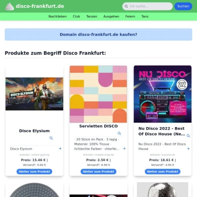 Screenshot disco-frankfurt.de