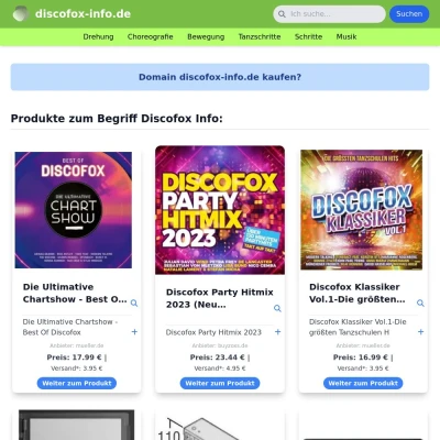 Screenshot discofox-info.de