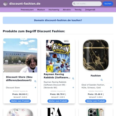 Screenshot discount-fashion.de