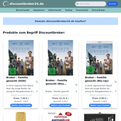 Screenshot discountbroker24.de