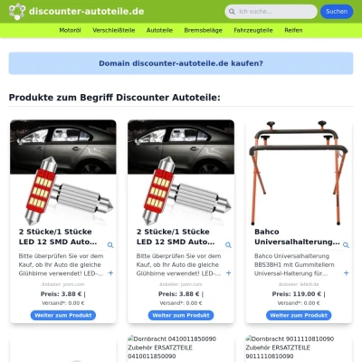 Screenshot discounter-autoteile.de