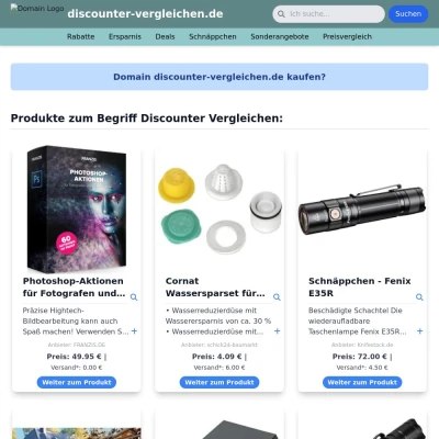 Screenshot discounter-vergleichen.de