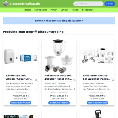 Screenshot discounttrading.de