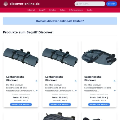 Screenshot discover-online.de