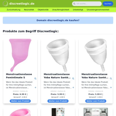 Screenshot discreetlogic.de