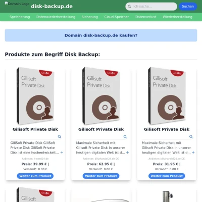 Screenshot disk-backup.de