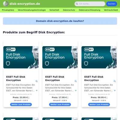 Screenshot disk-encryption.de