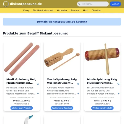 Screenshot diskantposaune.de