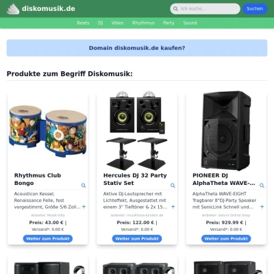 Screenshot diskomusik.de