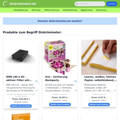 Screenshot diskriminator.de