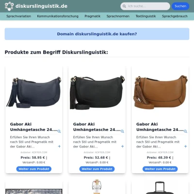 Screenshot diskurslinguistik.de