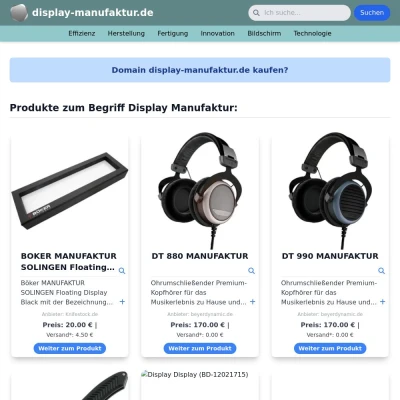 Screenshot display-manufaktur.de