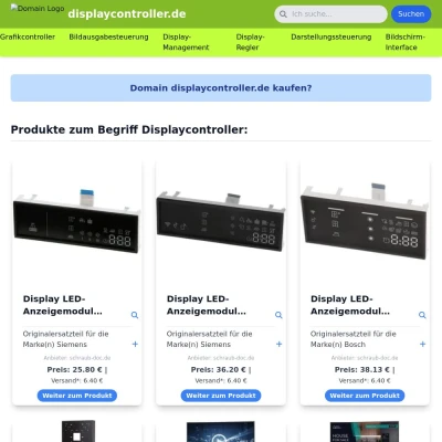 Screenshot displaycontroller.de