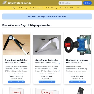 Screenshot displaystaender.de