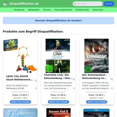 Screenshot disqualifikation.de