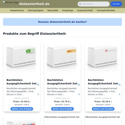 Screenshot distanziertheit.de