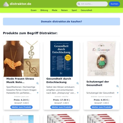 Screenshot distraktor.de