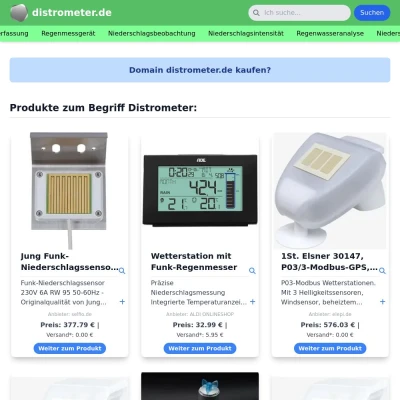 Screenshot distrometer.de