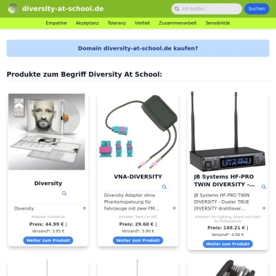 Screenshot diversity-at-school.de