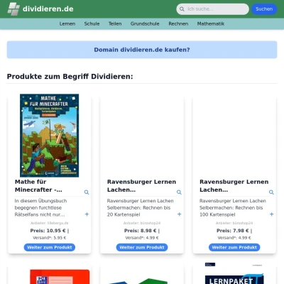 Screenshot dividieren.de