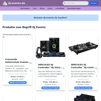 Screenshot dj-events.de