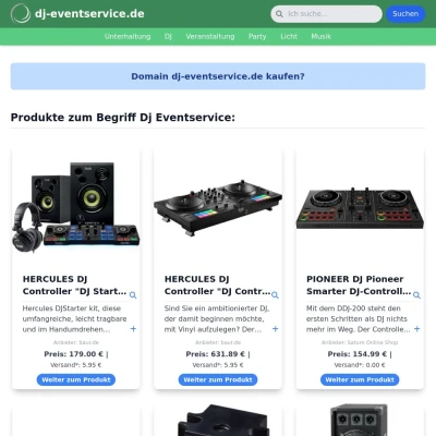 Screenshot dj-eventservice.de