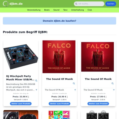 Screenshot djbm.de