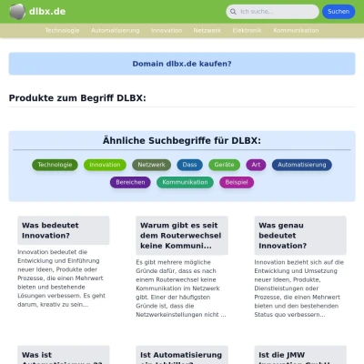 Screenshot dlbx.de
