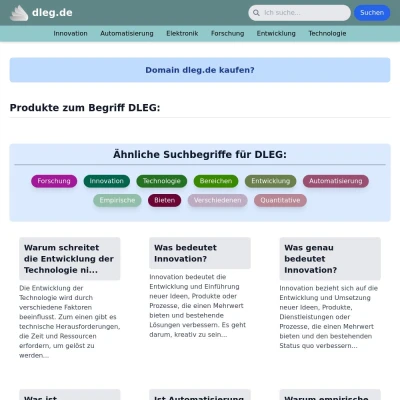 Screenshot dleg.de