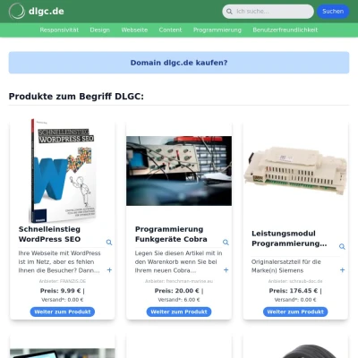 Screenshot dlgc.de