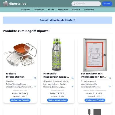 Screenshot dlportal.de