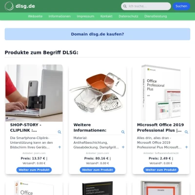 Screenshot dlsg.de