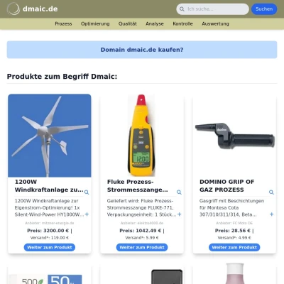Screenshot dmaic.de