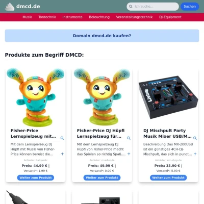 Screenshot dmcd.de